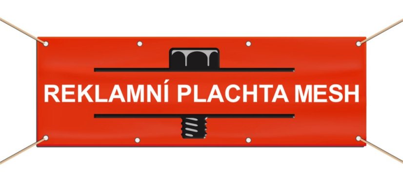 Reklamní plachta | banner MESH se zesílenými okraji