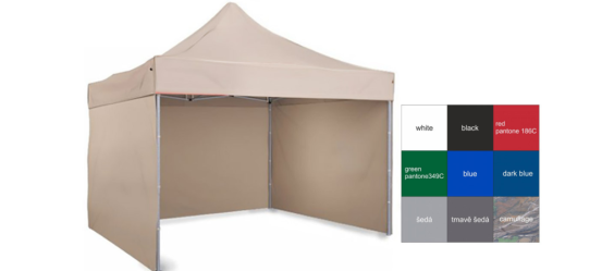 Nůžkový reklamní stan 2x3m v barvě
