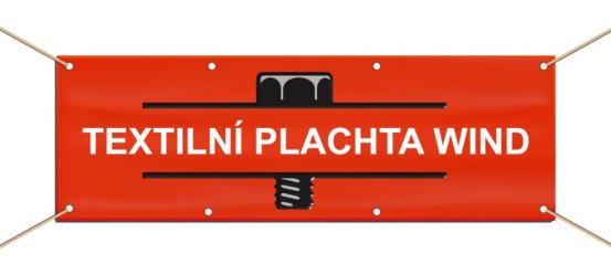 Partnerský program | Textilní plachta | banner s oky a zesílenými okraji WIND