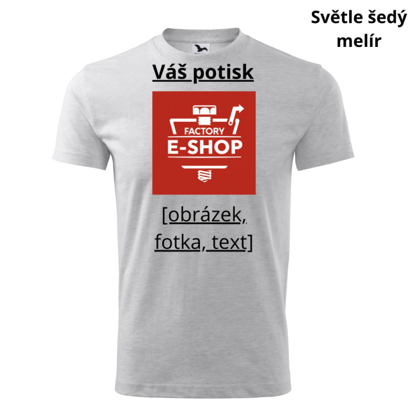 Unisex tričko Classic s vlastním potiskem