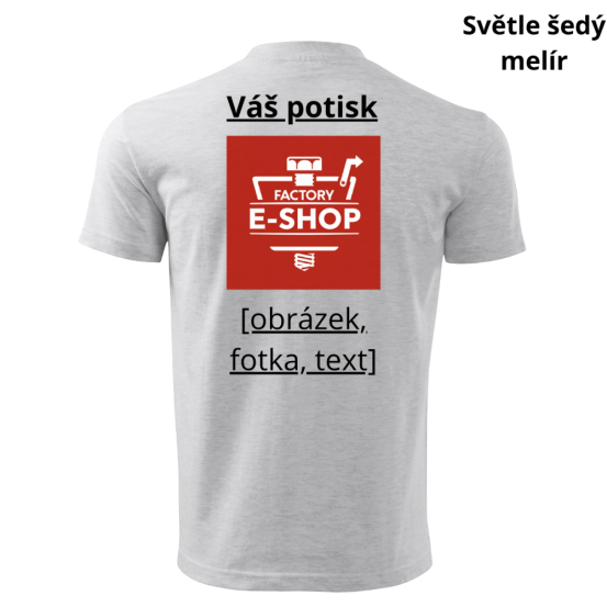 Pánské tričko Classic New s vlastním potiskem