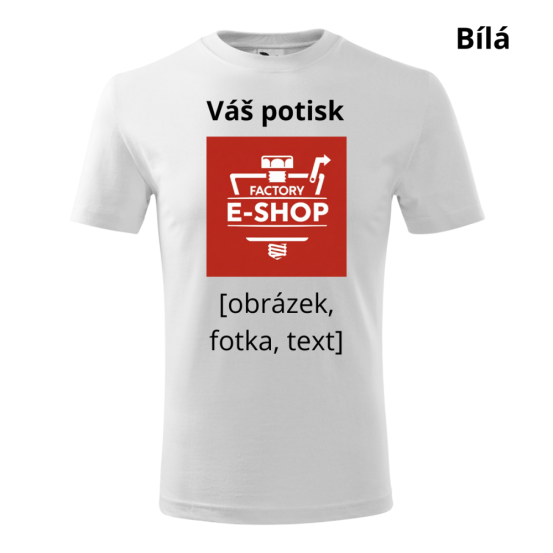 Pánské tričko Classic New s vlastním potiskem