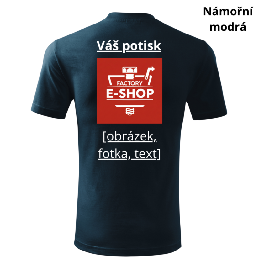 Unisex tričko Classic s vlastním potiskem