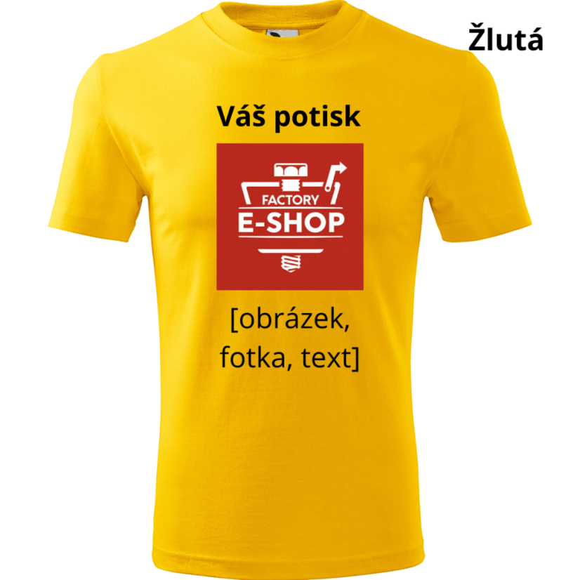 Unisex tričko Classic s vlastním potiskem