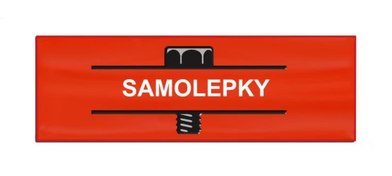 Samolepka s vlastním potiskem na zakázku - velkoformátová