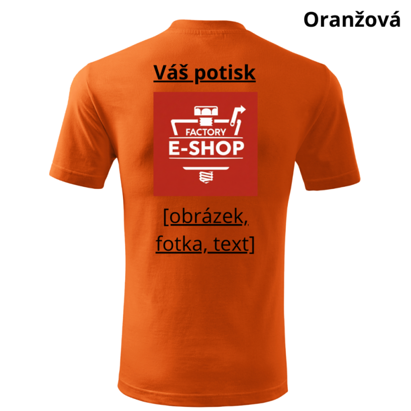 Unisex tričko Classic s vlastním potiskem