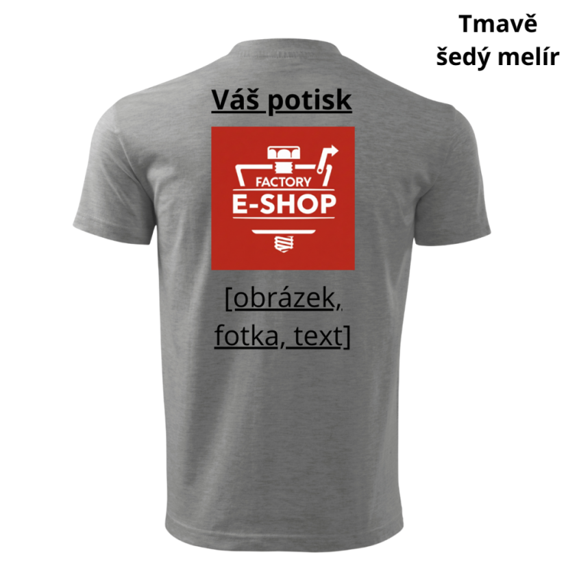 Unisex tričko Classic s vlastním potiskem